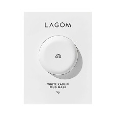 Глиняная маска с каолином LAGOM White Kaolin Mud Mask Blister 5 г
