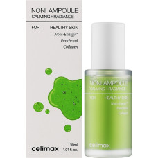 Успокаивающая сыворотка для лица с экстрактом плодов нони Celimax The Real Noni Ampoule Calming + Radiance 30 мл