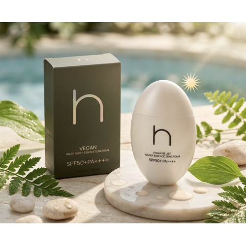 Крем-есенція сонцезахисна Hamel Vegan Relief Water Essence Sun Cream SPF50+ PA++++ 50 мл (8809782559889)