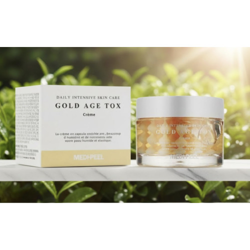 MEDIPEEL Gold Age Tox H8 Cream 50 ml Крем антивіковий капсульний з екстрактом золотого шовкопряда