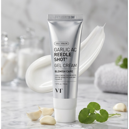 Гель-крем для проблемної шкіри із мікроголками VT Cosmetics GARLIC AC REEDLE SHOT GEL CREAM 50 ml