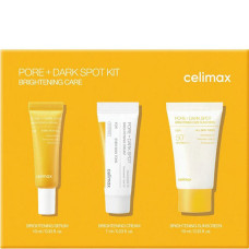 Набір для обличчя Celimax Pore+ Dark Spot Brightening Kit - 10 мл+7 мл+10 мл