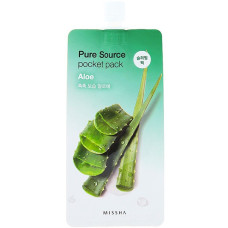 Нічна маска з алое для зволоження MISSHA Pure Source Pocket Pack Aloe 10 мл (8806185781800)