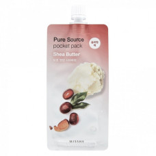 Нічна маска з маслом ши для живлення MISSHA Pure Source Pocket Pack Shea Butter 10 мл (8806185781862)