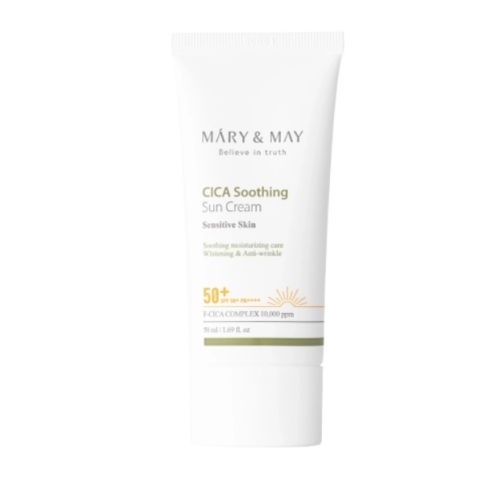 Крем сонцезахисний Mary&May CICA Soothing Sun Cream SPF50+ PA++++ 50 мл (8809670681609)