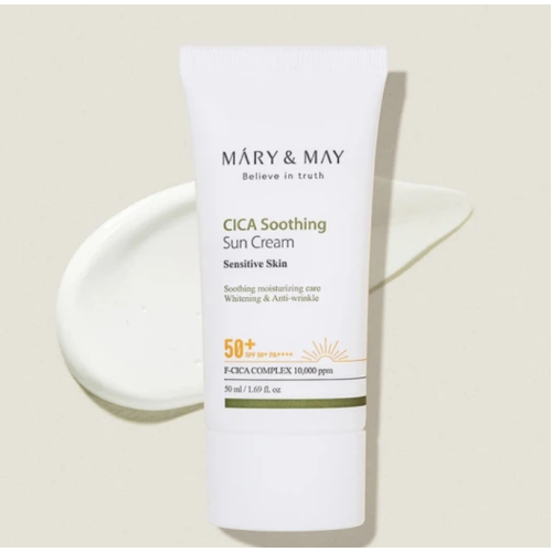 Крем сонцезахисний Mary&May CICA Soothing Sun Cream SPF50+ PA++++ 50 мл (8809670681609)