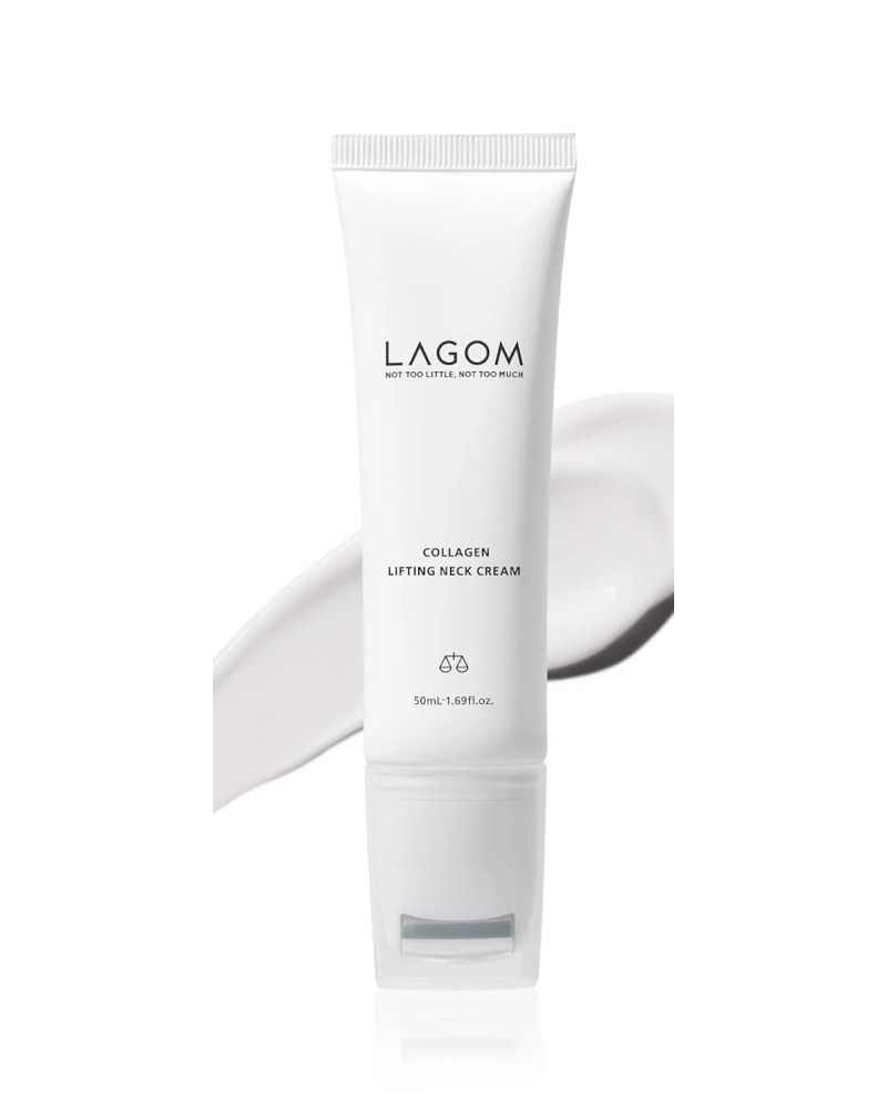 Омолоджувальний крем для шиї LAGOM Collagen Anti-Wrinkle Neck Cream 50ml