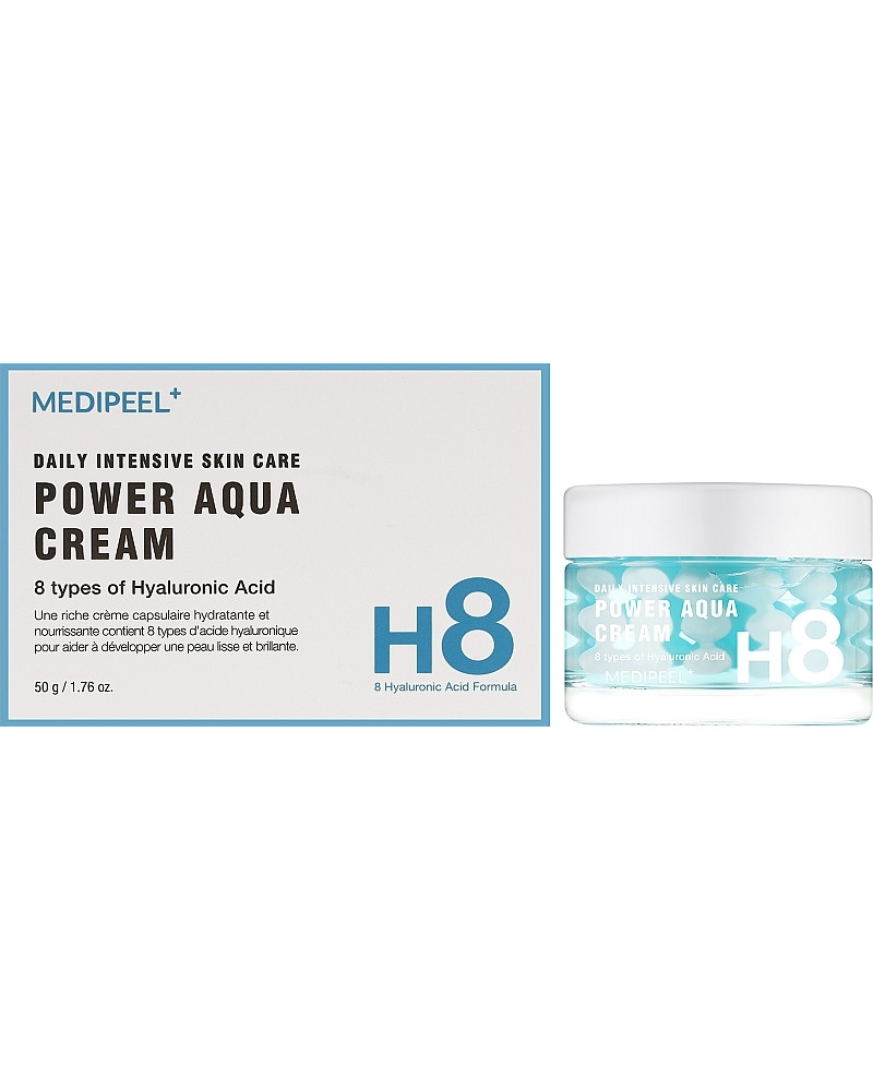 Крем зволожуючий з пептидними капсулами MEDIPEEL H8 Power Aqua Tox Cream 50 ml