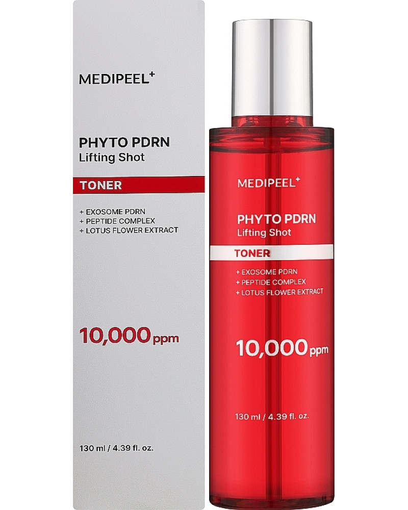 Тонер-ліфтинг антивіковий з PDRN і екзосомами MEDIPEEL Phyto Exosome PDRN Lifting Shot Toner 130 ml