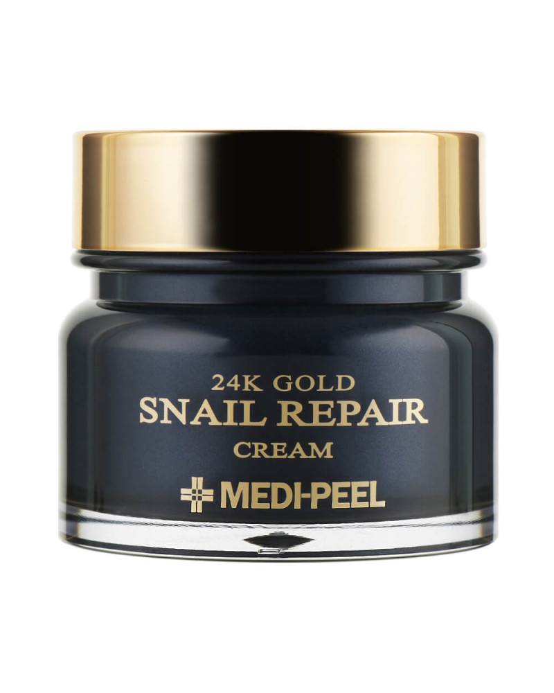 Крем для обличчя омолоджуючий із золотом і муцином равлик Medi-Peel 24k Gold Snail Repair Cream 50 g