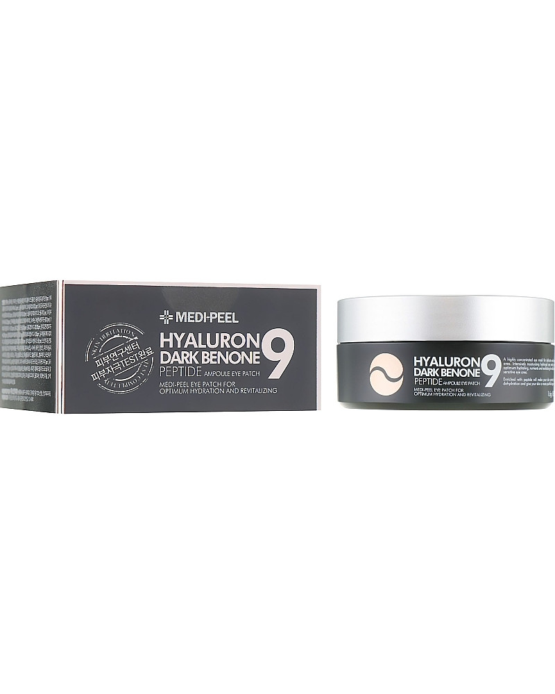 Патчі для очей від темних кіл MEDIPEEL Hyaluron Dark Benone Peptide 9 Ampoule Eye Patch 60 ea