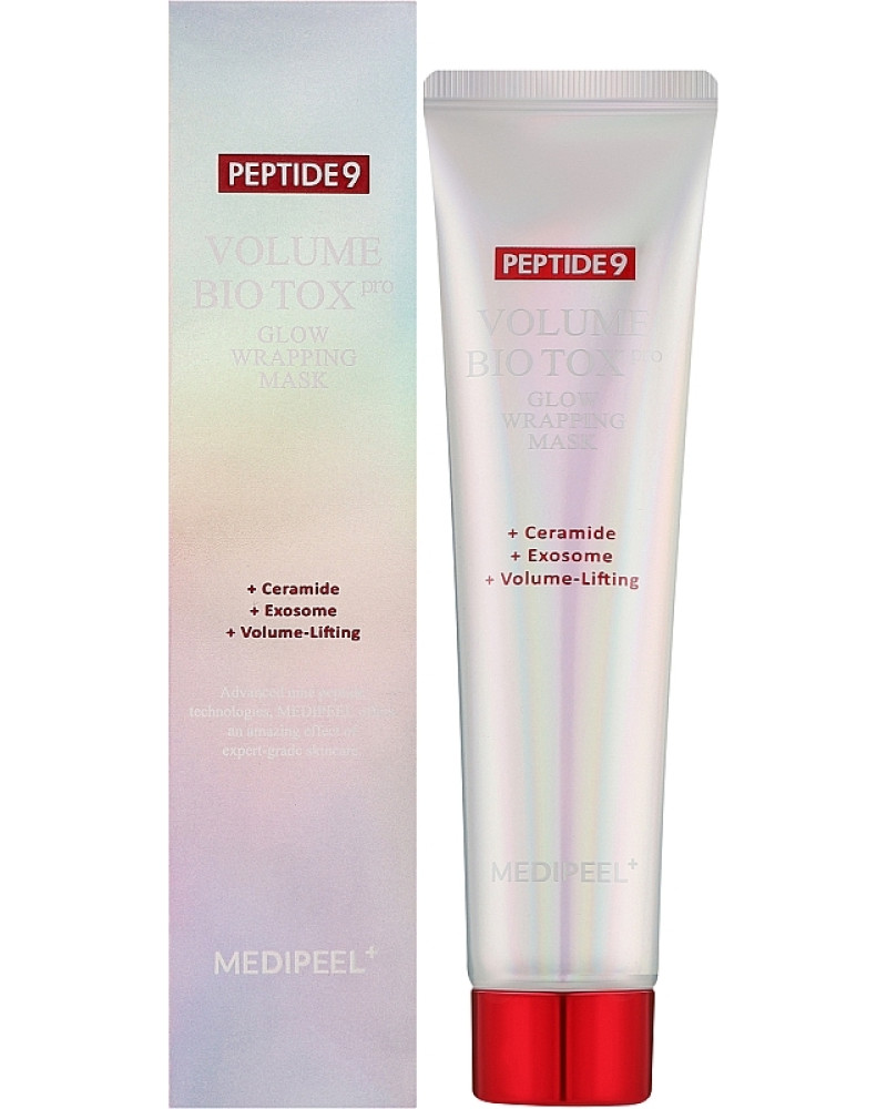 Маска-плівка для сяйва шкіри MEDIPEEL PEPTIDE 9 VOLUME BIO TOX GLOW WRAPPING MASK PRO