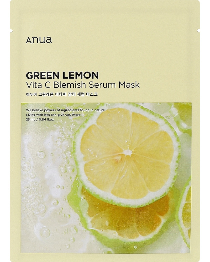 Освітлювальна маска для обличчя ANUA VITAMIN C BLEMISH SERUM MASK 25 мл