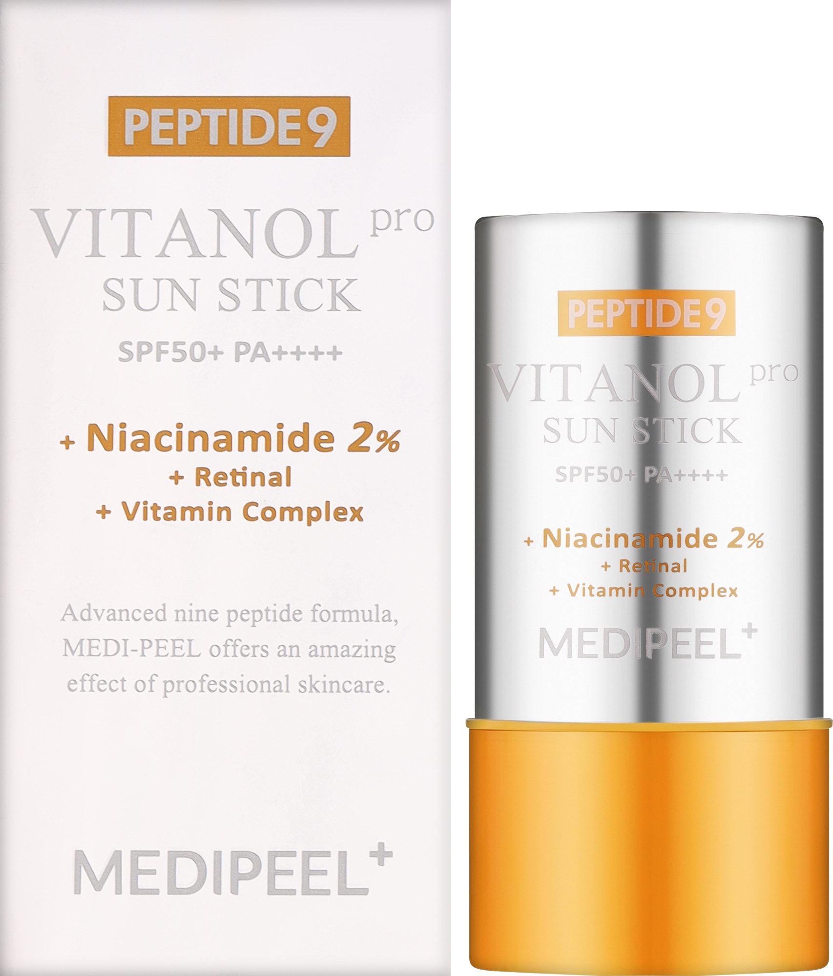 Стік сонцезахисний з пептидами та вітамінами Medi-Peel Peptide 9 Vitanol Sun Stick Pro SPF50++++ 23g