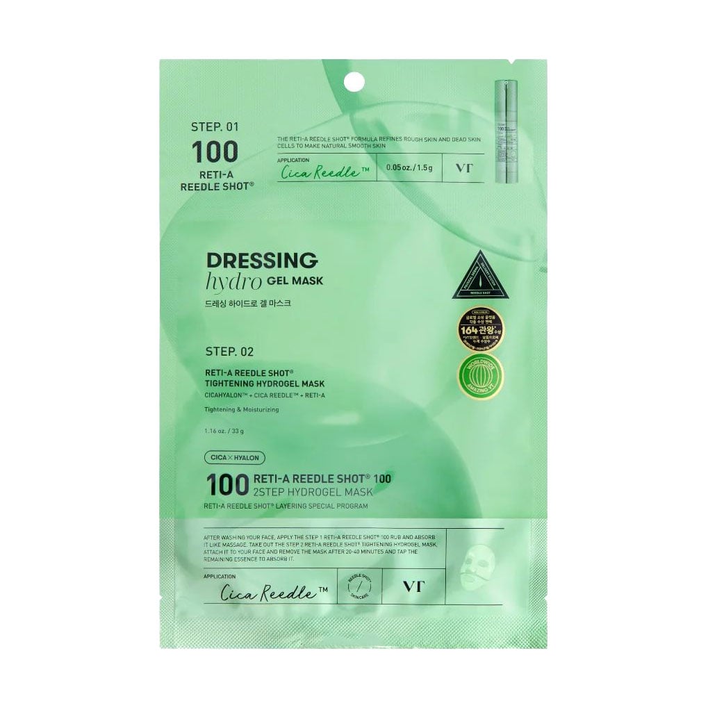 Маска гідрогелева 2 етапна з ретинолом VT Cosmetics Reti-A ReedleShot 100 2-Step Hydrogel Mask