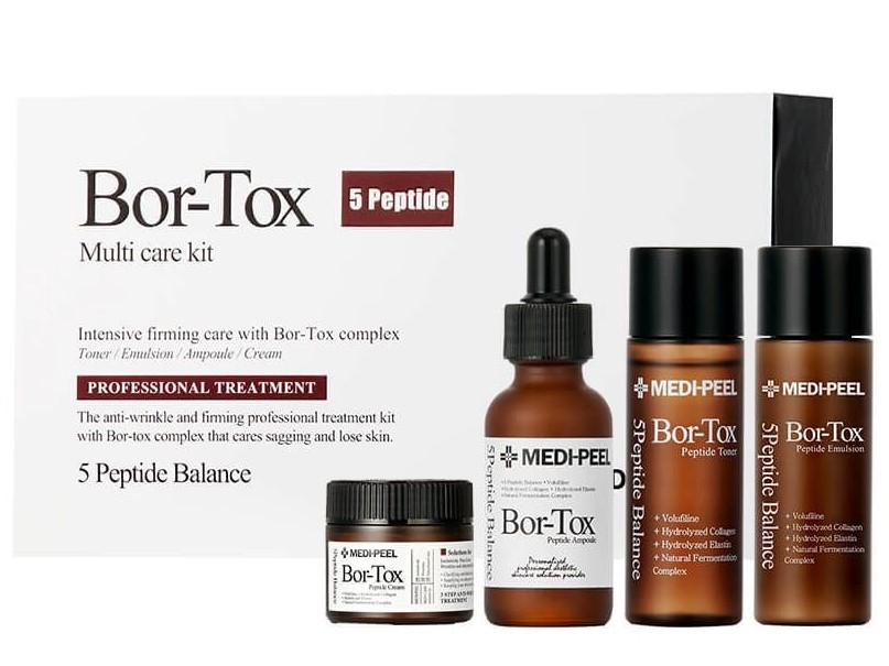 Набір засобів проти зморшок з пептидами MEDIPEEL Peptide-Tox Bor Multi Care Kit 1 ea