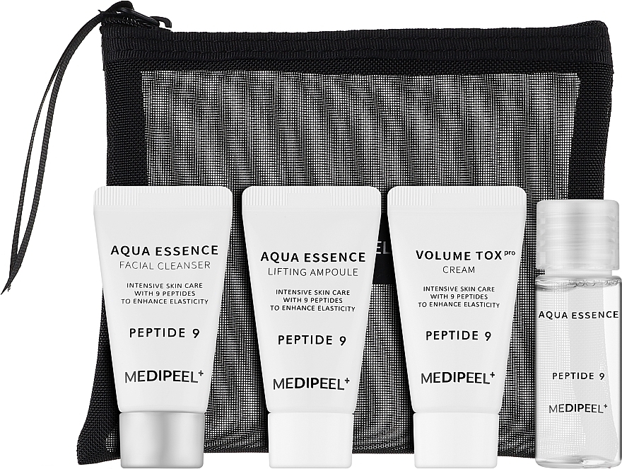 Набір мініатюр для догляду за обличчям MEDIPEEL Peptide 9 Aqua Essence Trial Kit 1 ea